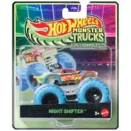 Hot Wheels Monster Trucks: Night Shifter macchinina che si illumina al buio in scala 1/64 – Mattel