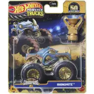 Hot Wheels Monster Trucks: Rhinomite campione monster truck con trofeo 1/64 - Mattel