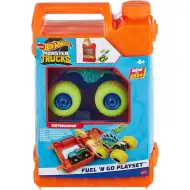Hot Wheels Monster Trucks: Set di gioco con tanica di benzina - Mattel