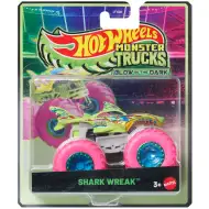 Hot Wheels Monster Trucks: Shark Wreak macchinina che si illumina al buio, scala 1/64 – Mattel