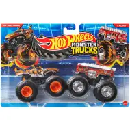 Hot Wheels Monster Trucks: confezione da 2 veicoli HW Tiger Shark vs 5 Alarm in scala 1/64 - Mattel
