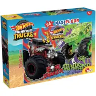 Hot Wheels Monster Trucks maxi pavimento puzzle da 24 pezzi 70x50cm - Lisciani