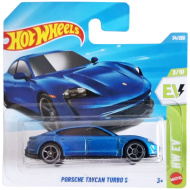 Hot Wheels: Porsche Taycon Turbo S macchinina blu 1/64 - Mattel