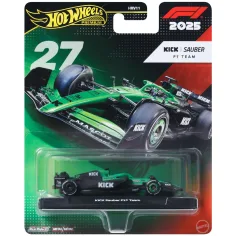 Hot Wheels Premium: KICK Sauber F1 Team #27 macchinina di Formula 1 in scala 1/64 - Mattel