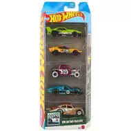 Hot Wheels: Set di 5 macchinine Retro Racers 1/64 - Mattel