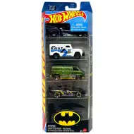 Hot Wheels: Set di 5 veicoli Batman - Mattel
