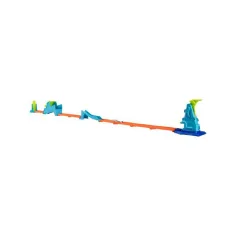Hot Wheels: Set di avviamento stunt - Playset Slam Jump Challenge - Mattel immagine 2
