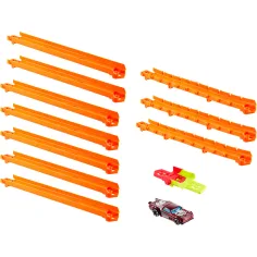 Hot Wheels Track Creator: Set di pista rettilinea - Mattel immagine 2