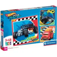 Hotwheels 3x48 pezzi Supercolor puzzle - Clementoni