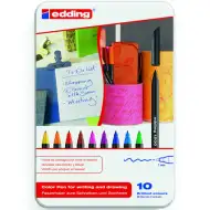 ICO: Edding 1200/10 pennarello a punta in metallo in scatola di metallo