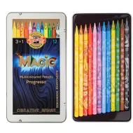 ICO: KOH-I-NOOR Progresso Magic set di 12 matite colorate