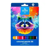 ICO: Koh-I-Noor 3555 Matite colorate esagonali in scatola con procione, 36 pezzi