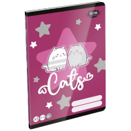 ICO: LizzySuli Kittok Stars quaderno a fogli bianchi A5 20-32