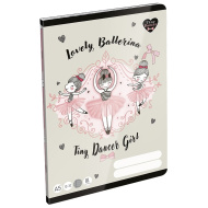 ICO: LizzySuli Lovely Ballerina Tiny Dancer quaderno a righe per la 3ª elementare A5 12-32