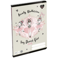 ICO: LizzySuli Lovely Ballerina Tiny Dancer quaderno a righe per la 4ª elementare A5 21-32