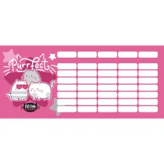 ICO: Lizzysuli Kittok Stars, orario a foglio singolo stampato fronte/retro, fantasia con gattini