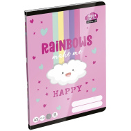 ICO: Lizzysuli Lollipop Rainbow quaderno a righe per la 3ª classe A5 12-32