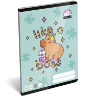 ICO: Lizzysuli Lollipop quaderno a righe con motivo capybara A/5 14-32
