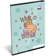 ICO: Lizzysuli Lollipop quaderno senza righe con motivo capybara A4 80-32