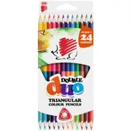 ICO: Matita colorata triangolare a doppia punta 12/24