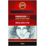 ICO: Matita in grafite Progresso 8911/2B 12 pezzi Koh-I-Noor