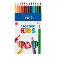 ICO: Matite colorate jumbo triangolari Creative Kids, confezione da 12 pezzi