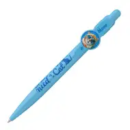 ICO: Penna a sfera con gatti, blu pastello