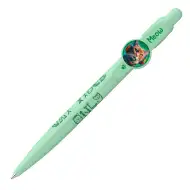 ICO: Penna a sfera con gattini verde pastello