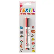 ICO: Pennarello tessile nero-rosso 1,5mm