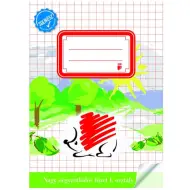 ICO: Quaderno a quadretti grandi rilegato per la scuola, riccio, A/5, 1ª classe