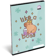 ICO: Quaderno a righe con motivo Capybara Lizzysuli Lollipop A4 81-32