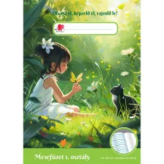 ICO: Quaderno di favole "Süni Lányos" per la prima classe, formato A5 con rigatura 14-32.