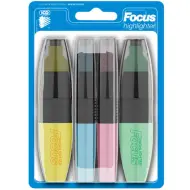 ICO: Set di 4 evidenziatori pastello Focus