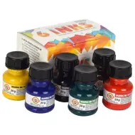 ICO: Set di inchiostri Koh-I-Noor, confezione da 6 pezzi da 20g ciascuno.