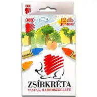 ICO: Set di pastelli a cera Jumbo triangolari riccio, 12 pezzi