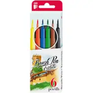 ICO: Set di pennarelli a pennello Brush Pen da 6 pezzi