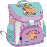 ICO: Zaino scolastico ergonomico premium Lizzysuli Lollipop con stampa capybara, 40 x 33 x 26 cm