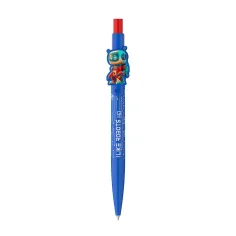 ICO: penna a sfera blu a tema robot