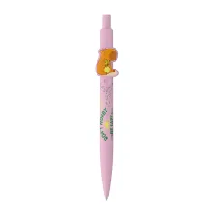 ICO: penna a sfera rosa pastello con stampa di capibara