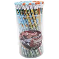 Ico: Matita in grafite con gomma, decorata con motivo di aeroplano Bensia, disponibile in diversi modelli, 1 pezzo