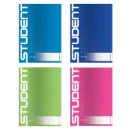 Ico: Quaderno a quadretti formato A/5 per studenti in diversi colori