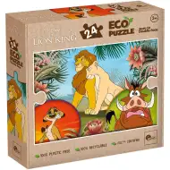 Il Re Leone 2 in 1 puzzle Eco mini da 24 pezzi e album da colorare 35x25cm - Lisciani