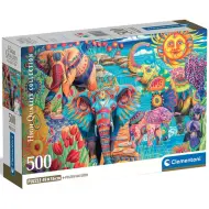 Il carnevale degli elefanti puzzle compatto HQC da 500 pezzi - Clementoni