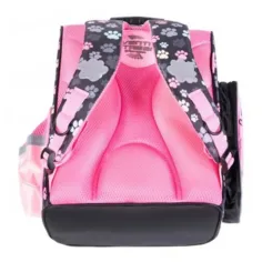 Il mio piccolo amico Zaino scolastico rosa con gattini carini 35,5x27,5x16cm immagine 2