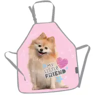 Il mio piccolo amico dolce grembiule da pittura con cane Pomerania