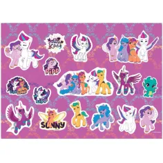 Il mio piccolo pony quaderno creativo da colorare con adesivi e stencil in diverse varianti immagine 3