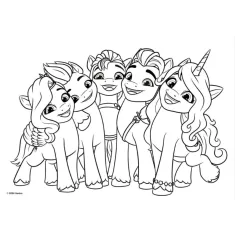 Il mio piccolo pony quaderno creativo da colorare con adesivi e stencil in diverse varianti immagine 4