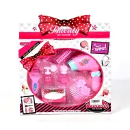 Il mio set di bellezza rosa preferito con accessori