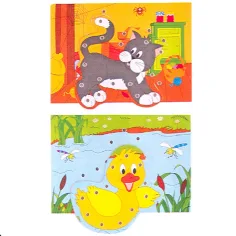 Immagine in legno infilabile con animali immagine 3