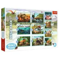 Incontro con i dinosauri 10 in 1 set di puzzle - Trefl